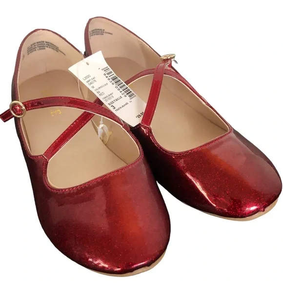 Gymboree Red Criss Cross Strapped Mary Janes size 3 - Picture 8 of 10